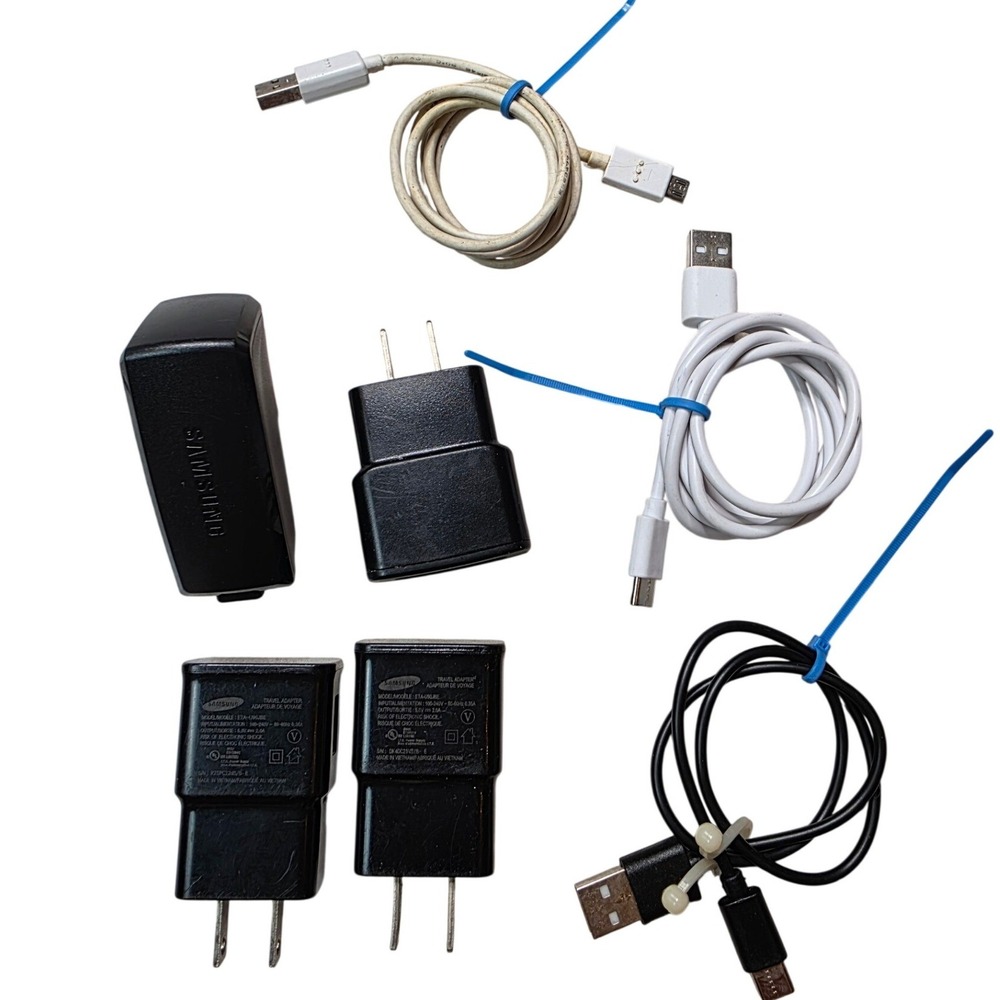 Samsung Wall Charger Lot 4 Blocks 3 ETA-U90JBE ETA0U61JBE Micro-USB USB-C Z4